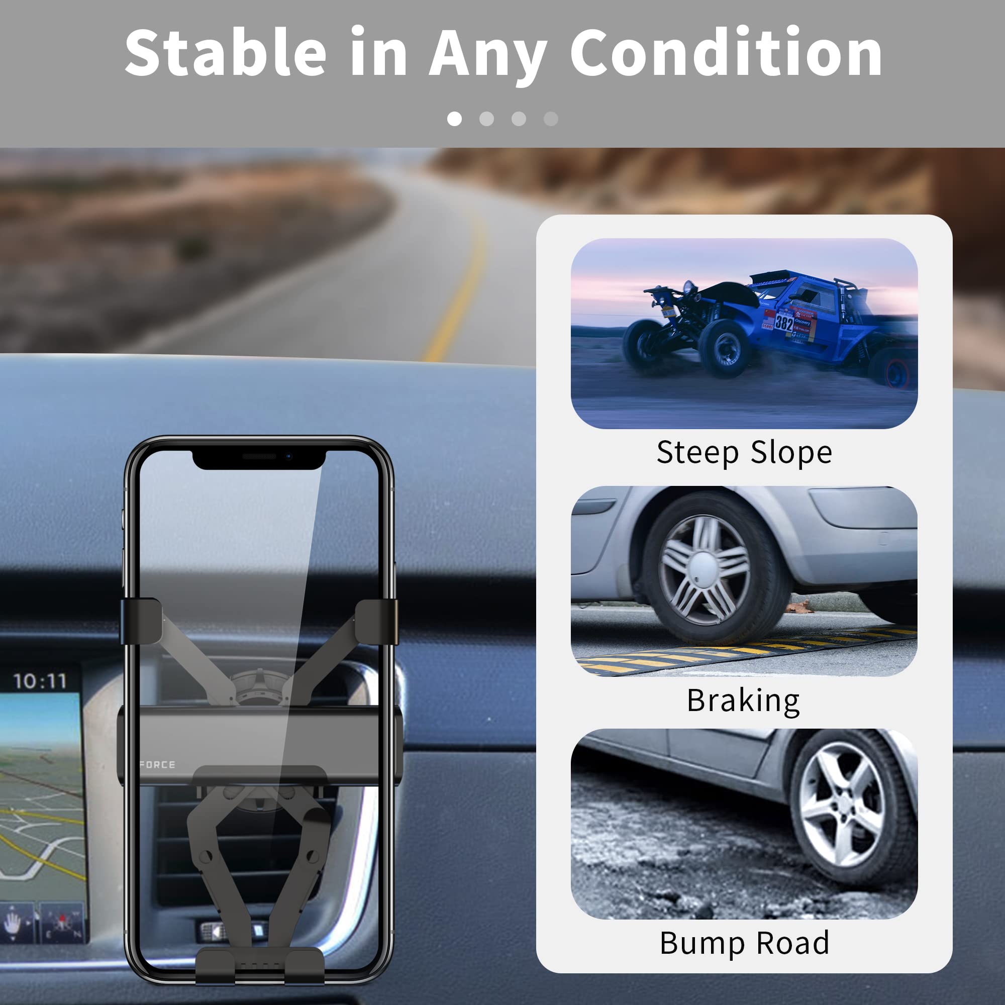 ZORBES Car Phone Holder, Rotatable Metal Mobile Phone Holder for Car, Car Phone Mount Strong Air Vent Clip Car Phone Holder for iPhone 13 Pro Max and More ZORBES Car Phone Holder, Rotatable Metal Mobile Phone Holder for Car, Car Phone Mount Strong Air Vent Clip Car Phone Holder for iPhone 13 Pro Max and More